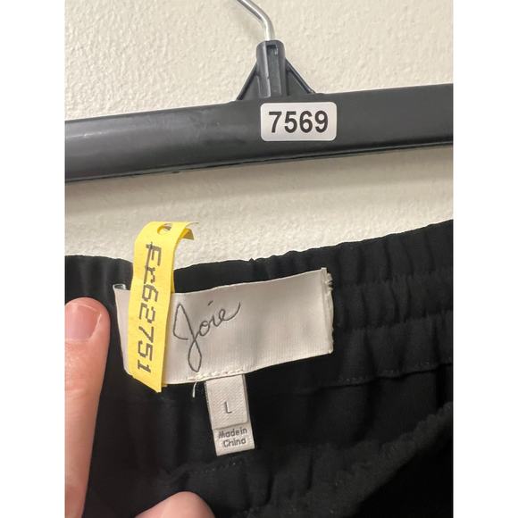 Joie Black Pull On Dress Pants Sz L - Picture 3 of 3